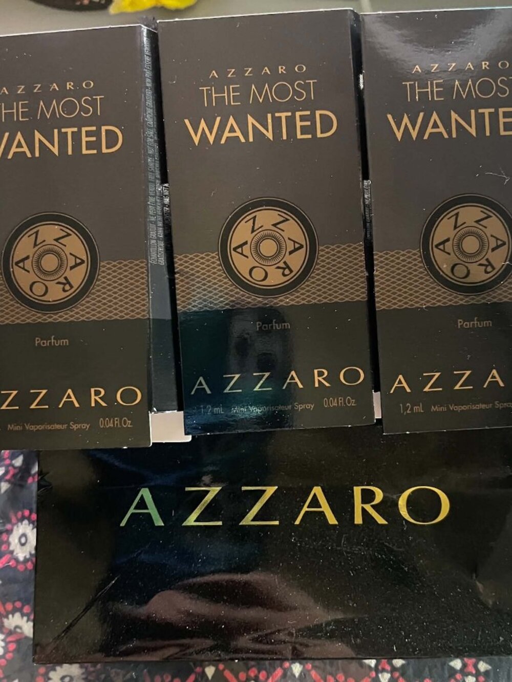 Azzaro The Most Wanted Cologne Sample Bundle 1.2 mL x3